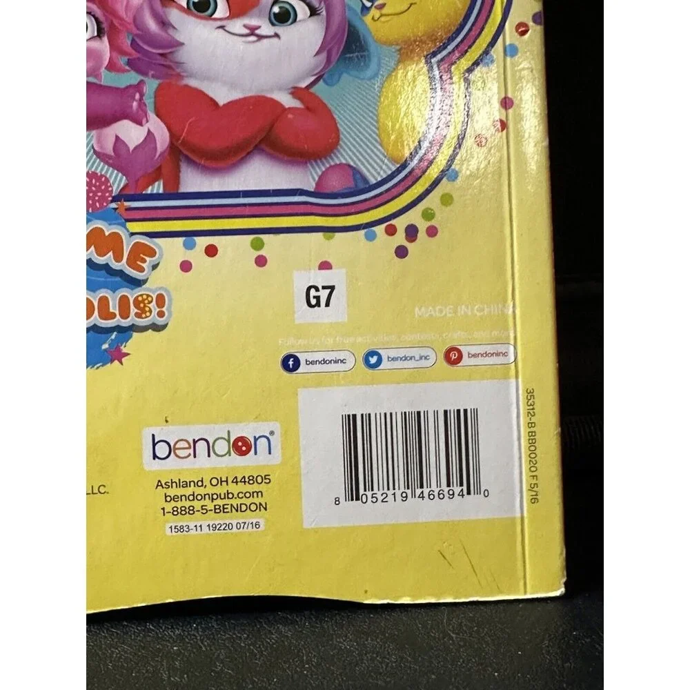 Popples, Welcome to Popplopolis! 2016 By Bendon‎ Publishing VERY RARE BOARD BOOK